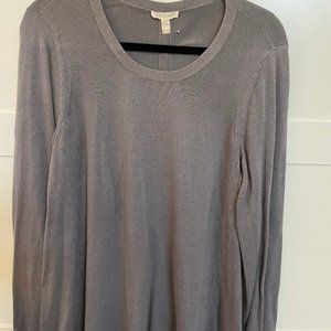 Eileen Fisher Gray Cotton Sweater, L